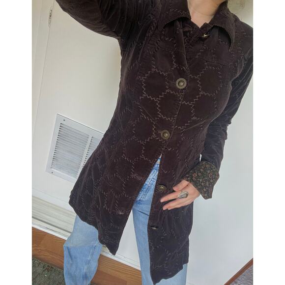 American Vintage Jackets & Blazers - Vintage Scrapbook Originals jacket/dress. Quilted Cordoury design.